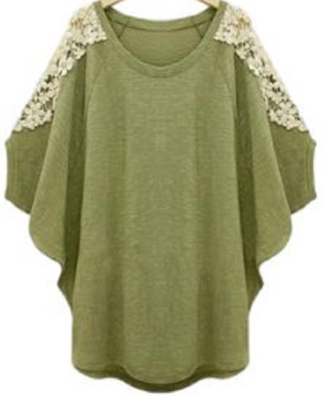 [1/2style] [ニブンノイチスタイル] t シャツ ブラウス レース 白 黒 グリーン 無地 シンプル レディース