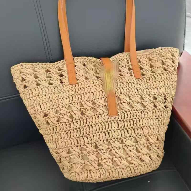 Tote Bag Type - かごバッグ レディース 鞄 草編み イントレチャート 通勤用 普段使い リゾート 海 砂浜 大容量 A4収納