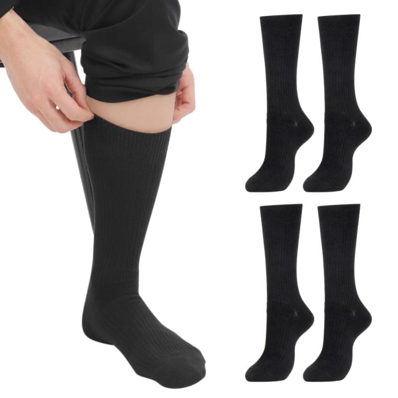 [SOWAKA] 大きい 靴下 28-30cm 26-28cm メンズ ビジネス ソックス 抗菌防臭 8足 4足 セット 黒