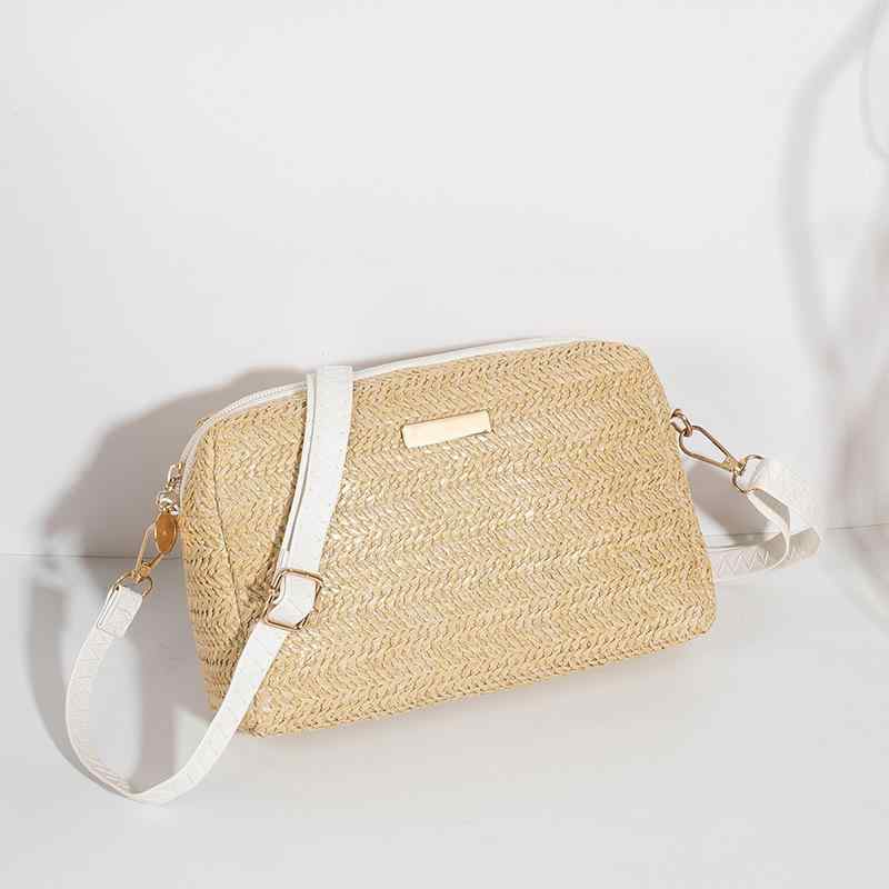 バッグ レディース 編み込み ショルダーバッグ 斜めがけ 鞄 ファッション 草編み ビーチバッグ カメラバッグ 春夏