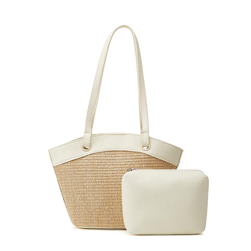 Tote Bag Type - かごバッグ レディース リゾート 草編み 手提げ ビーチ カジュアル かわいい おしゃれ トートバッグ ハンドバッグ