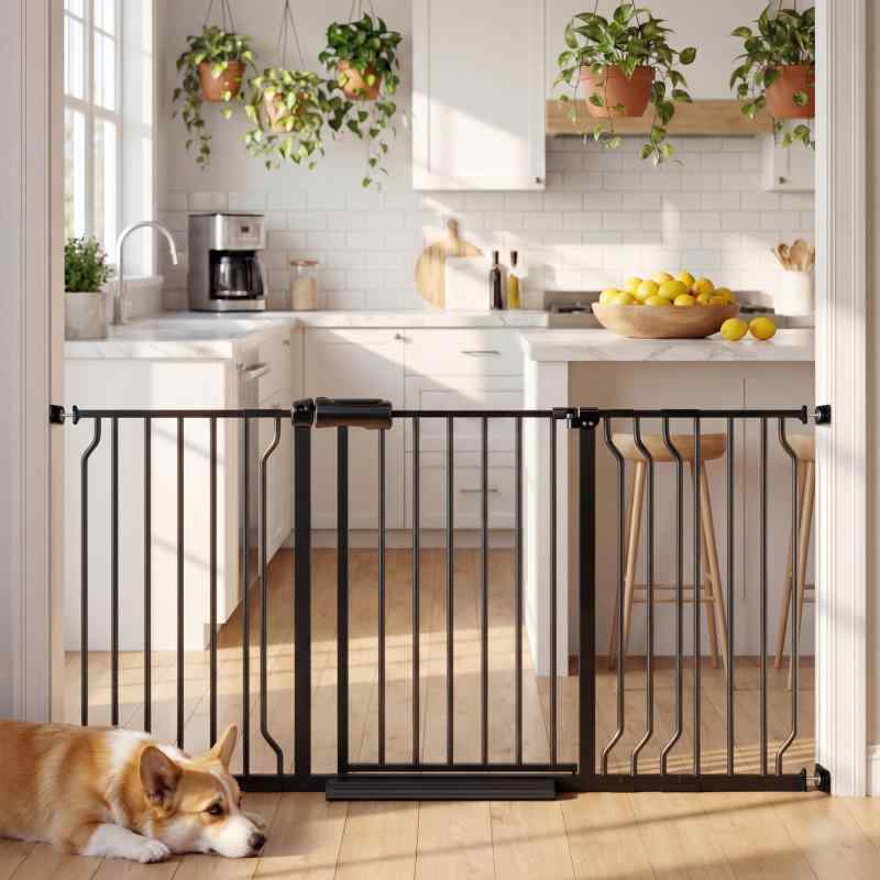TSAYAWA ペットゲート 突っ張り 高さ44cm 犬 低い 犬用ゲート ペット ゲート 室内 柵 小型犬 中型犬 脱走防止 侵入防止 ペットガード