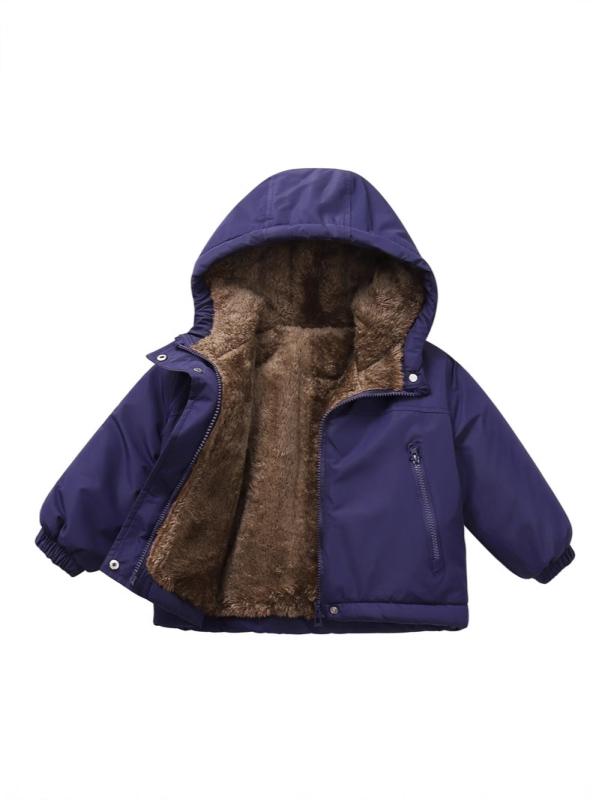 子供服 ダウンジャケット 男女兼用 ベビー 中綿 コート 厚手 防寒 アウター ワークウェア風 ブラック ネイビー ブラウン パープル 90cm 100cm 110cm 120cm 130cm 140cm 150cm 160cm