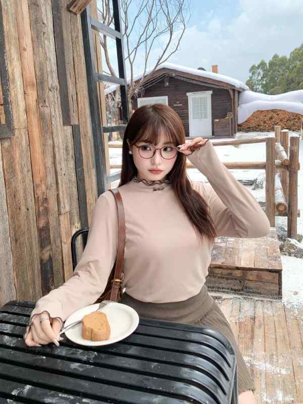 ニット レディース 大きいサイズ 韓国風 秋物 トップス 長袖 粘 Viscose レーヨン ゆったり 薄手 波型ネック プルオーバー ナチュラル かわいい 普段使い 部屋着