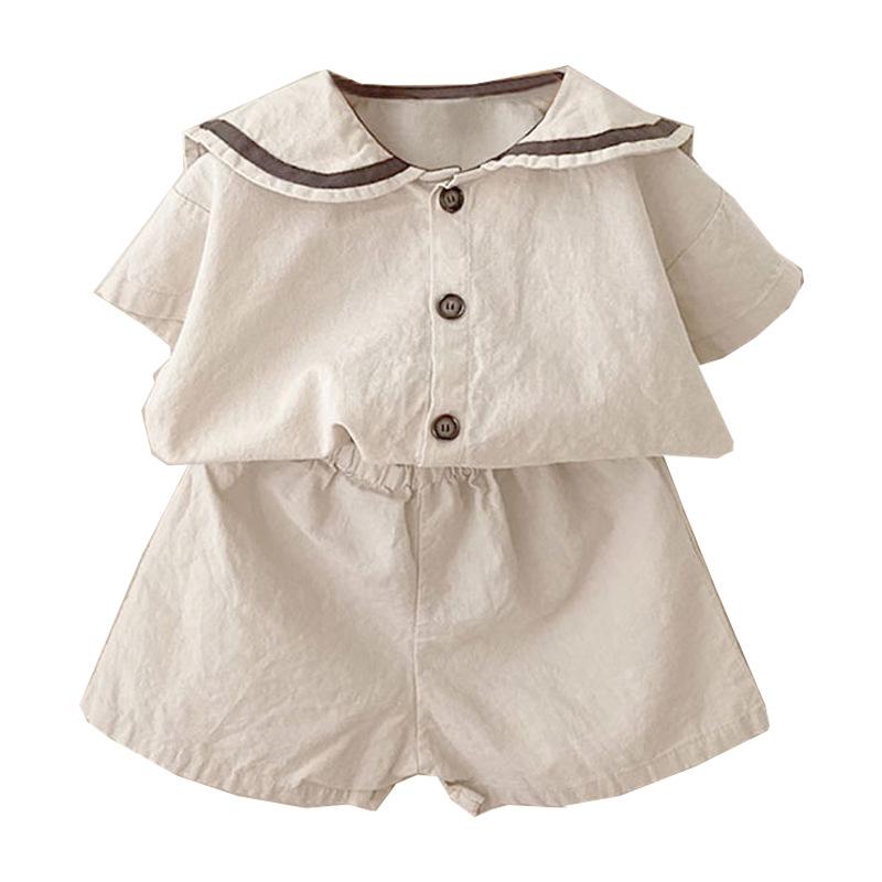 子供服 半袖シャツ ショートパンツ 上下セット 韓国風 カジュアルスタイル 男の子 女の子 夏服 普段使い