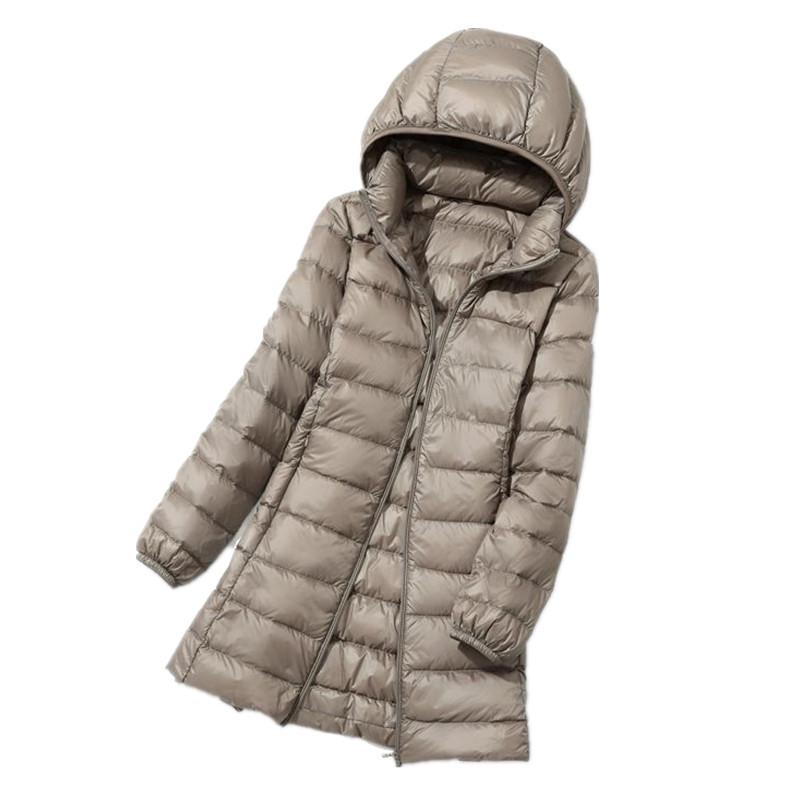 ダウンジャケット レディース 秋冬 韓国風 中綿 軽量 大きいサイズ フード付き 取り外し可能 グレー ブラック ワインレッド レッド ピンク パープル ネイビー ブルー M L XL 2XL 3XL 4XL 5XL 6XL