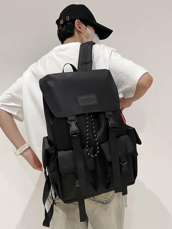 リュック レディース メンズ 中学生 高校生 大学生 拡張機能付き 大容量 鞄 ナイロン 旅行 通勤 通学 バックパック デイパック カジュアル シンプル 黒 ブラック 緑 グリーン(4.0)