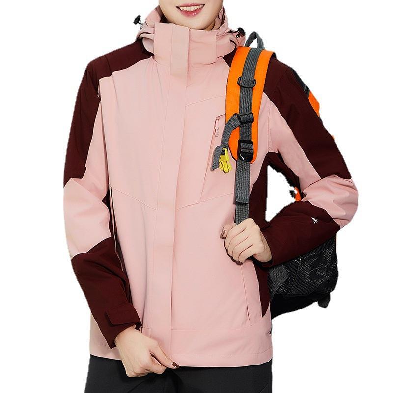 マウンテンパーカー レディース メンズ 防水 防風 フード付き 3way ジャケット ジャンパー アウター 登山 秋冬 春 スキー スケートボード クライミング ハイキング キャンプ 釣り 旅行 散歩 アウトドア 赤 黒 紺 ピンク 紫 緑 大きいサイズ