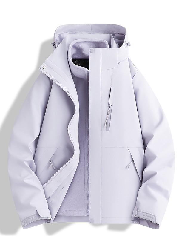 アウトドア ジャケット メンズ レディース 防水 防風 透気 衝鋒衣 登山 ハイキング 釣り ランニング 連帽 単層 軽量 涤纶 ポリエステル 再生繊維 春夏 秋冬 通年 純色 カラーバリエーション ブラック グレー グリーン ブルー ブラウン ピンク