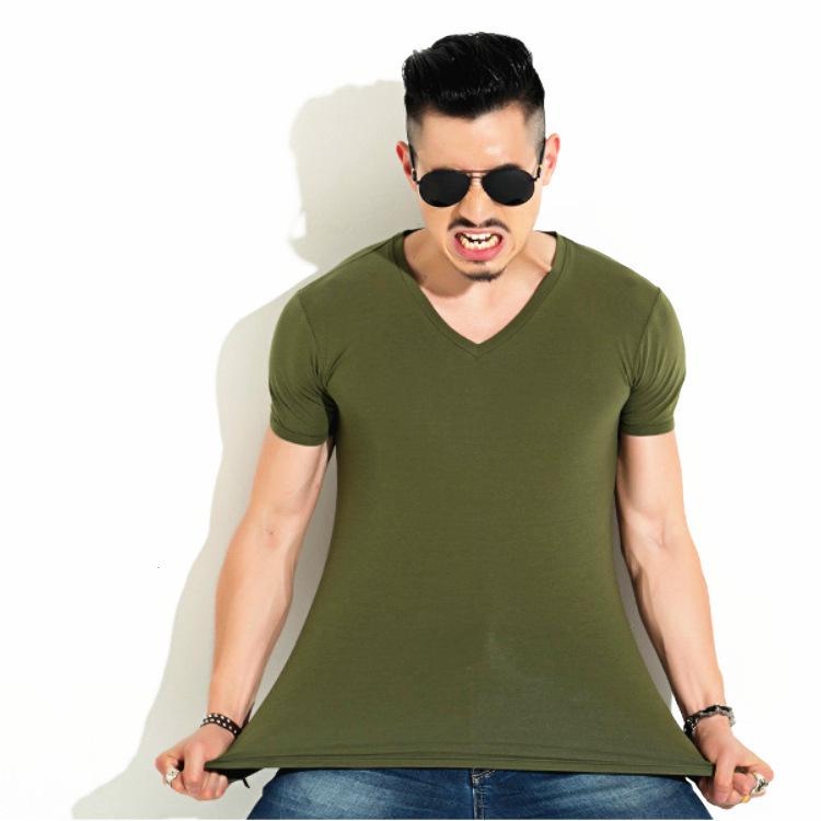メンズ Tシャツ 男性用 Vネック 短袖 速乾 吸湿速乾 ポリエステル 薄手 修身シルエット 純色 ブラック ホワイト グリーン レッド グレー ブルー 夏 春夏 休闲 カジュアル 普段使い トップス インナー 汗衫 打底衫 フィットタイプ 染色加工 青