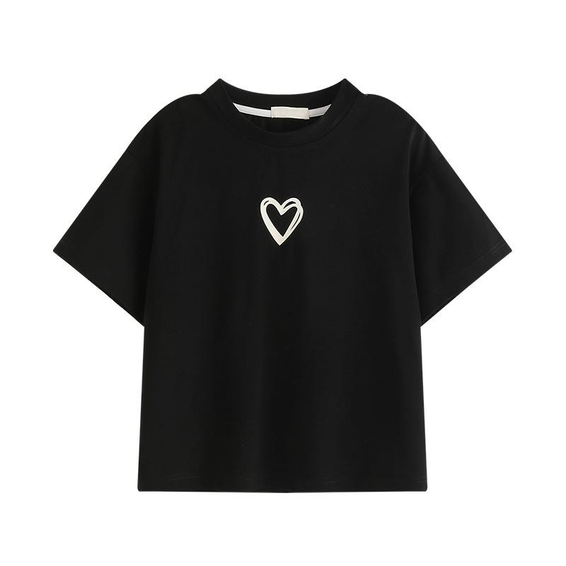 ・カテゴリ: 童T恤・スタイル: 韓版・袖丈: 短袖・主な素材: 綿100%・ネックライン: 丸首・機能: 吸湿排汗・柄: 卡通・要素: 運動、田園、卡通、可愛い、プリンセス、ストリートファッション・カラー展開: 黒・サイズ展開: 90、100、110、120、130、140