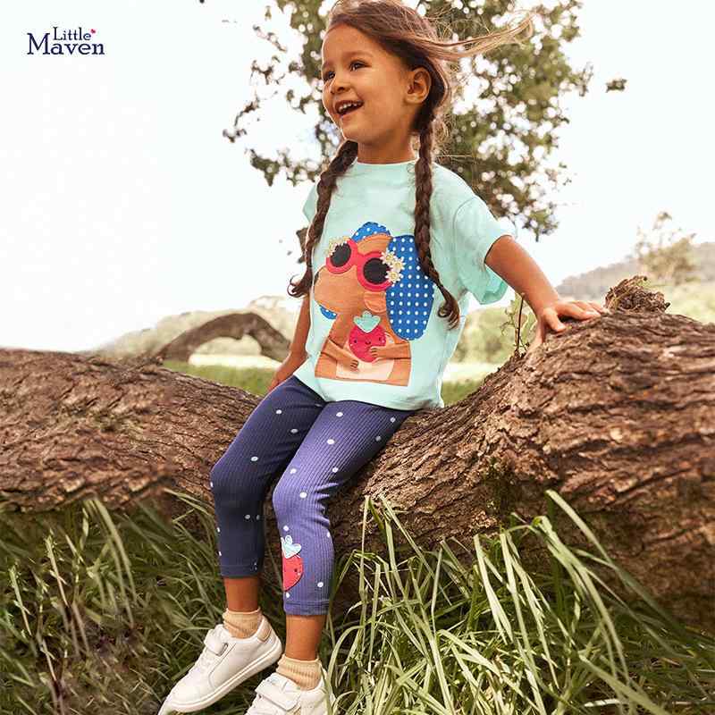 女の子 子供服 夏 セットアップ 短袖 Tシャツ 長ズボン 綿100% 柔らかい生地 動物柄 かわいい 欧米スタイル 3～8歳 中小童 伸縮性 通気性 軽量 普段使い アウトドア