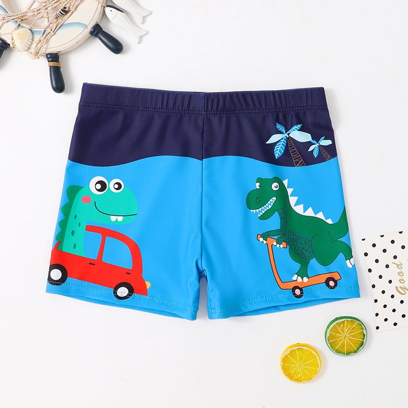 Rakuten - 子供 男の子 水着 スイムパンツ トランクス 型 泳ぎ 遊び 外履き 可能 速乾 伸縮性 ポリエステル 素材 動物 プリント カラフル 柄 カジュアル スタイル 夏 向け ベビー キッズ ジュニア サイズ