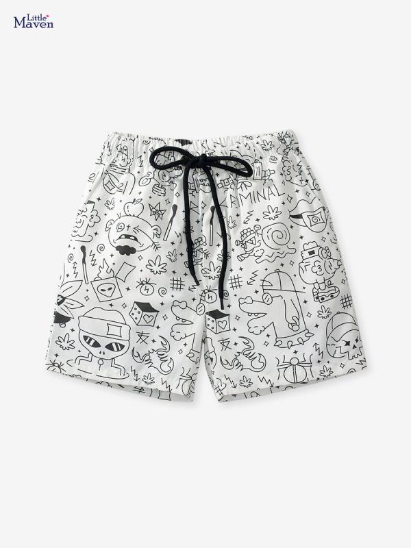 Long-Trousers, Trousers - 男児 キッズ 夏用 短パン 子供 男の子 綿100% 柔軟素材 基本款 低腰 純色 運動 スタイル 欧米風 休闲 潮流 吸湿速乾 軽量 伸縮性 通気性 普段使い アウトドア 室内遊び