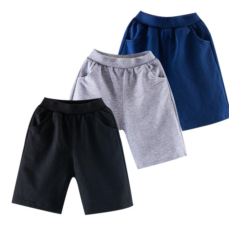 キッズ 男女中性 五分パンツ 夏用 純棉 柔軟素材 伸縮性 松腰バンド グレー ブラック ネイビー 日常カジュアル 子供部屋着 ユニセックス 吸湿速乾 軽量 3〜8歳 90〜150cm 対応 カード柄 糖果モチーフ ベビー 男の子 女の子 通年室内着