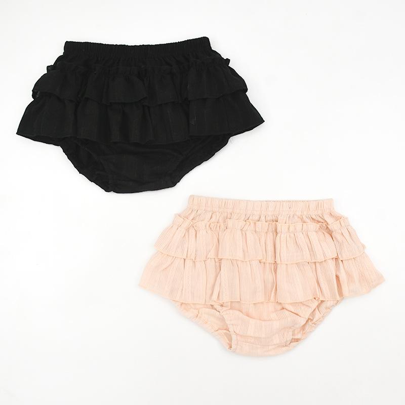 女児 スカートパンツ ベビー 1-3歳 女の子 夏用 綿素材 短パン 純色 花苞デザイン ...