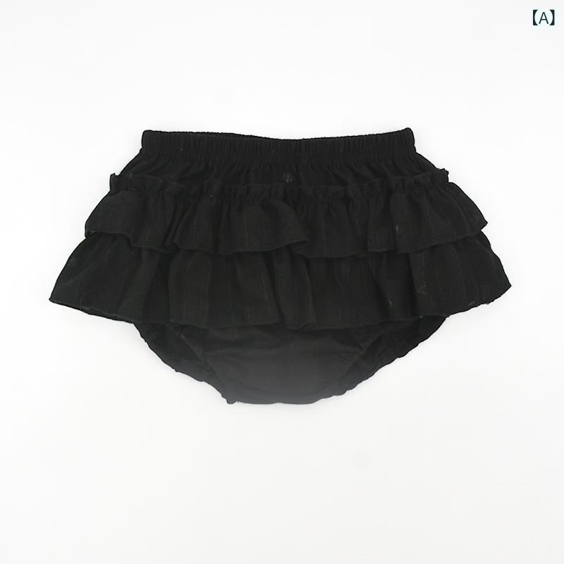 女児 スカートパンツ ベビー 1-3歳 女の子 夏用 綿素材 短パン 純色 花苞デザイン ...