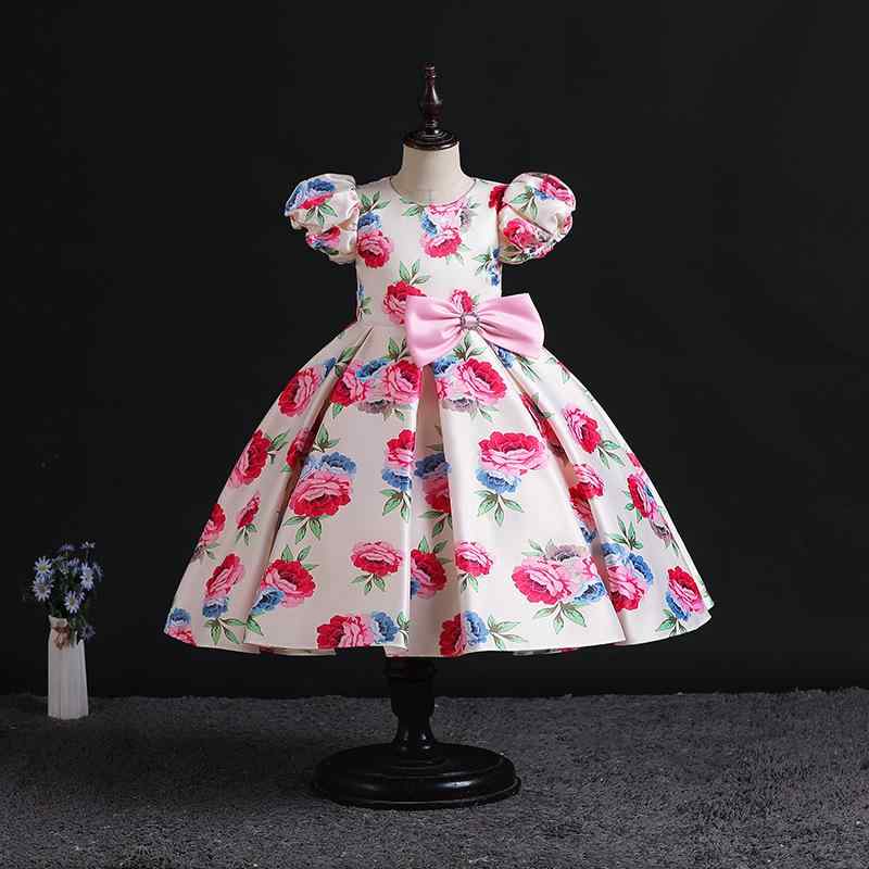女児 ドレス 女の子用 プリンセスドレス 礼服 ワンピース かわいい チュールスカート コットン素材 レース 切り替え ピンク系 赤 豆紬 春秋 夏 秋冬 通年 フリル ボリューム 袖 膝丈 シンプル 軽量 伸縮性 吸湿速乾 日常 フォーマル 幼児 大き