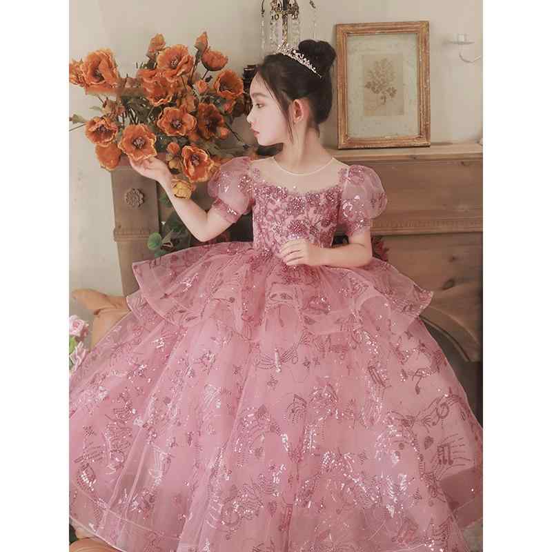 ・カテゴリ: 女児礼服・スタイル: プリンセス・年齢層: 8歳以上・対象: 女児・身長対応: 110cm、120cm、130cm、140cm、150cm、160cm・面料: 化纤混紡・主成分: ポリエステル50%・裏地: 麻50%・安全基準: B類・礼服タイプ: 礼服・加工: プリーツ