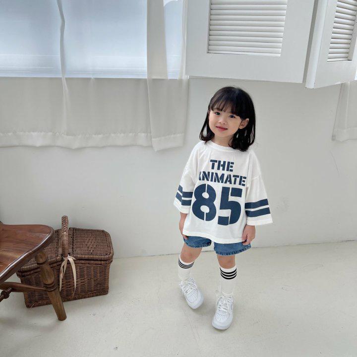 T-Shirts （Short Sleeve） - キッズ 長袖 Tシャツ 男女兼用 韓風 夏用 綿素材 吸湿速乾 柔らかい 丸首 アルファベット プリント トレンド かわいい トップス 子供服 ベビー 3〜8歳 100〜140cm 米白 ブルー イエロー 普段使い 軽量 通園 遊び着