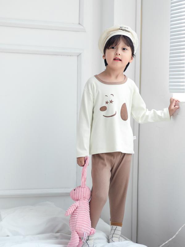 キッズ 女の子 子供服 春夏秋冬 ホームウェア セット パジャマ トップス ボトムス 運動スタイル 保暖 吸湿速乾 柔らかい 混紡素材 ポリエステル コットン風 厚手 普通厚み ユニセックス 男の子対応 3～8歳 100～140cm サイズ展開 かわいい