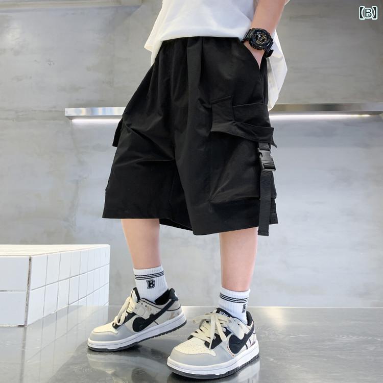 男児 夏 綿 接触冷感 短袖 Tシャツ セット 子供 男の子 涼しい 柔らかい 薄手 インナー トップス ルーズフィット 字母 プリント 韓流 ファッション 短パン 工装風 運動 セットアップ ベーシック カラフル コットン95% 吸湿速乾 夏服 通気性 3