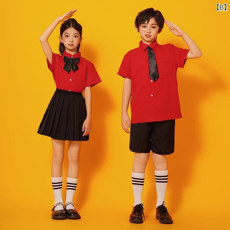 キッズ ユニセックス 子供用 演出服 朗読 詩朗読 合唱 セットアップ トップス 長袖...