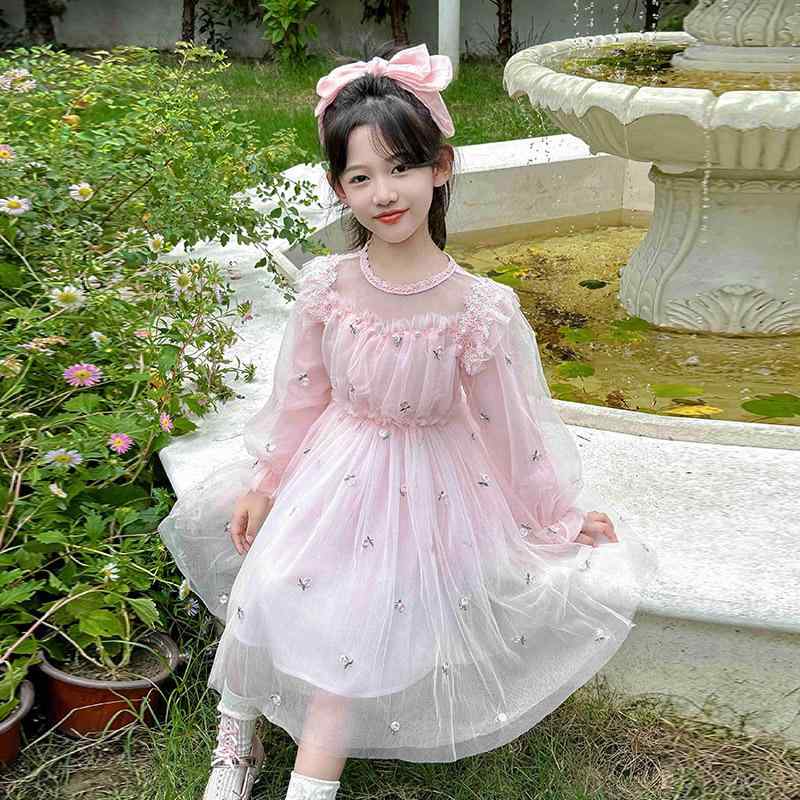 Jumpers - 女児 ワンピース 春夏 子供 プリンセスドレス かわいい 花柄 チュール スカート 綿素材 接触冷感 ピンク 紫 吊り帯 切り替え 軽量 伸縮性 吸湿速乾 通学 普段使い アウトドア ビッグシルエット 3-8歳 100-160cm