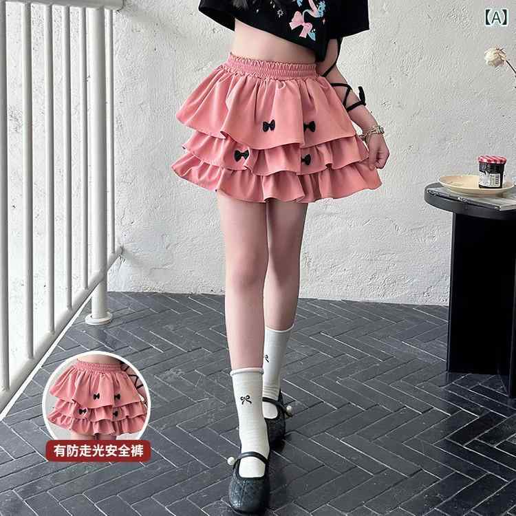 女児 春夏 トップス 短袖 Tシャツ 綿混紡 柔軟 薄手 かわいい クロップド 半身スカート セット かわいい 女の子 夏服 軽量 伸縮性 普段使い 抽象柄 120cm 130cm 140cm 150cm 160cm 170cm