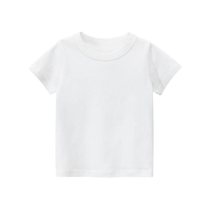 子供用 Tシャツ 男の子 女の子 短袖 白色 純棉 丸首 半袖 インナー トップス 夏用 吸湿速乾 子供服 綿素材 無地 ユニセックス カジュアル 室内着 普段使い 軽量 通気性 子供向け インナーウェア
