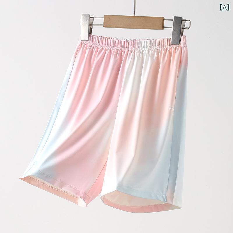 キッズ 速干パンツ 子供用 男女兼用 春夏 長ズボン 接触冷感 ポリエステル スパンデックス 混紡 速乾 防晒 防蚊 柔軟素材 低腰 ゴムウエスト タイダイ柄 アイスブルー ピンク ベビーブルー チェリーピンク 軽量 通気性 伸縮性 アクティブ 日常使い