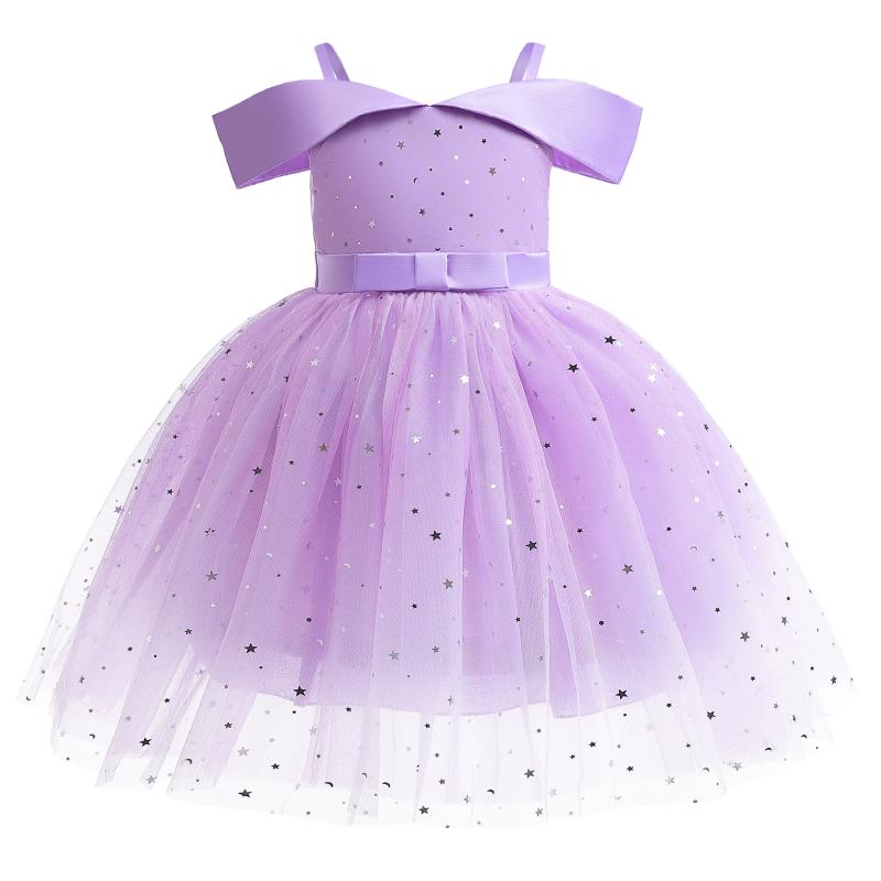 Suits, Tuxedos （Boys） - 女児 ワンピース ドレス 子供服 女の子 3〜8歳 100〜140cm 無袖 プリンセス スカート 蓬蓬スカート 赤 赤系 ピンク系 青系 紫系 緑系 黒緑 コットン混紡 ポリエステル 100% コットン裏地 皺加工 かわいい 夏 春夏 通年 実射 無モ