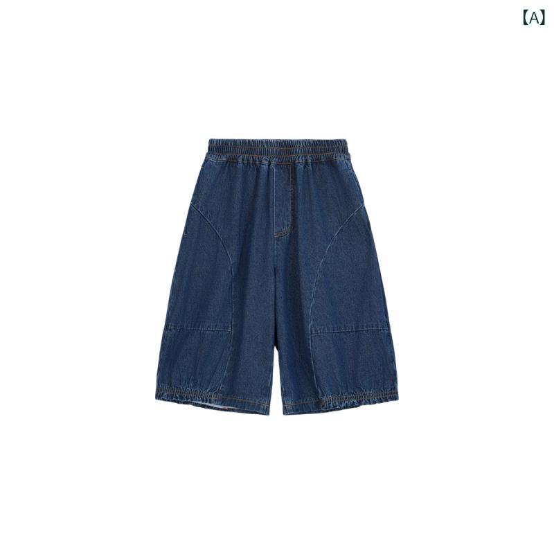 ・カテゴリ: 童パンツ・スタイル: カジュアル・主な素材: 綿76.9%、再生セルロース繊維14.9%、ポリエステル8.2%・種類: デニムパンツ・対象: 女児・対象年齢: 中小童・対象身長: 100cm、110cm、120cm、130cm、140cm・丈: 5分丈/ミドル丈・カラー展開: デニム・サイズ展開: 100、110、120、130、140