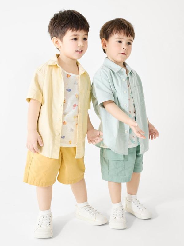 ・カテゴリ: 童Tシャツ・スタイル: 休闲・袖丈: 無袖・年齢: 中小童(3~8歳)・柄: 純色、卡通・主な素材: 綿100%・ネックライン: 圆领・機能: 吸湿排汗・カラー展開: 新黄色米色組、新緑色米色組、新深藍色組合、新咖色組合・サイズ展開: 90、100、110、120、130、140、150