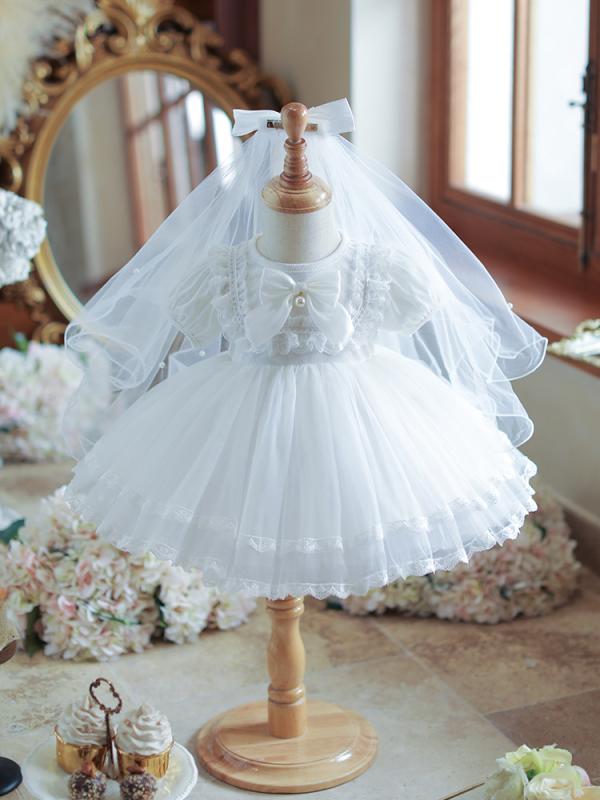 女の子 ワンピース 子供 夏用 プリンセス スカート 綿 100% 接触冷感 軽量 伸縮性 かわいい ピンク ビッグシルエット 短袖 百褶 スカート チュール レイヤー レース アップリケ フリル 装飾 実用 夏服 通気性 速乾 3～8歳 80～140c