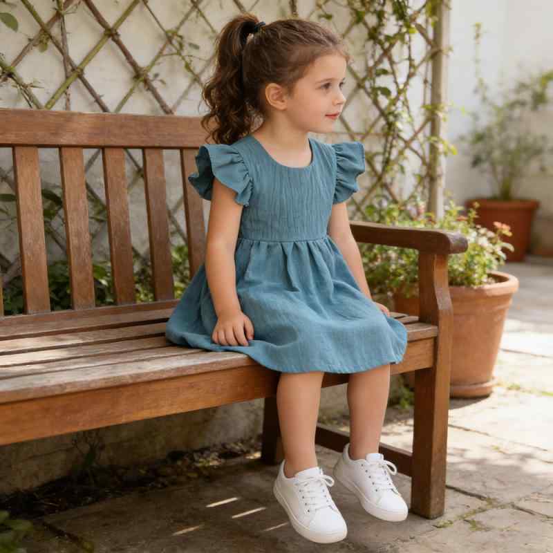 Suits, Tuxedos （Boys） - 女児 ワンピース 女の子 子供服 ベビー 1-3歳 コットン 麻 混紡 綿95% 純色 蝶結び プリンセス フレア スカート Aライン 夏 春夏 かわいい 柔軟 軽量 通気性 白色 ピンク ブラウン イエロー ブルー かわいい 日常使い 女の子 女児
