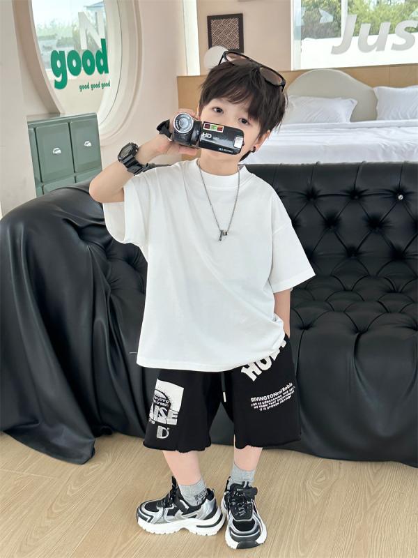 キッズ 男の子 女の子 夏 短袖 Tシャツ トップス 綿 柔軟 接触冷感 丸首 シンプル プリント 麻灰 ピンク 豆緑 かわいい 普段使い 通園 通学 軽量 吸湿速乾 伸縮性