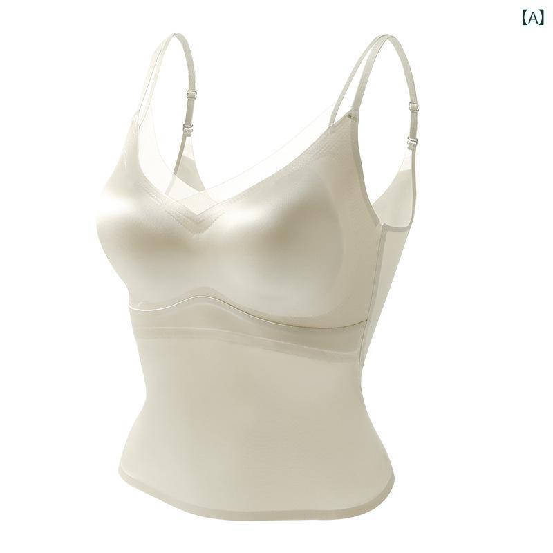 背心式 インナー 吊り帯 女性用 トップス 調整型 ガードル 無痕 透気性 寄せ上げ 上托 サイド収縮 副乳収め 大きめ胸 快適 背中露出 3/..