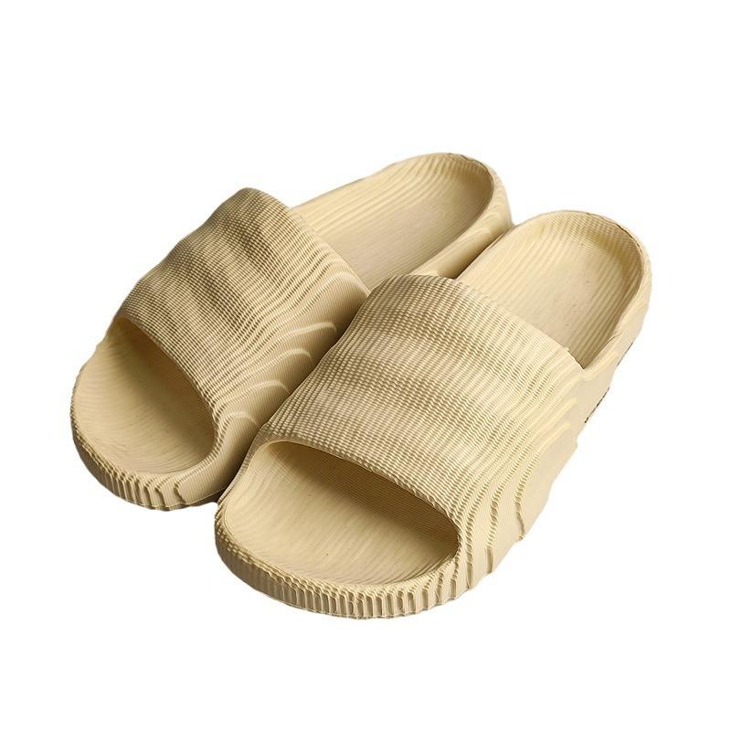 メンズ ビーチサンダル 夏用 EVA素材 厚底 男女兼用 ユニセックス クッション性 軽量 防水 通気性 ストラップ デザイン 米白 ブラック カーキ グリーン グレー ブラウン 迷彩柄 36-45cm 対応