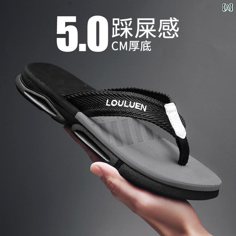 メンズ ビーチサンダル 夏用 運動 屋外 ストラップ 足裏クッション 合成革 素材 EVA ソール グレー 赤 緑 黄 茶 紺 ブルー ブラック ビーチ スタイル 軽量 吸湿速乾 通気性 高い 快適 履き心地 ハイエンド デザイン アクティブ ライフスタ