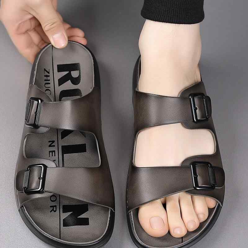 メンズ ビーチサンダル 夏用 メンズサンダル 男性用 一枚蹴り 超繊維 素材 グレー カラバリ カーキ 色 軽量 柔らかい ソール 防臭 防滑 透気性 吸湿速乾 休闲 スタイル 普段使い 外出 対応 ユース サイズ 38-44 対応