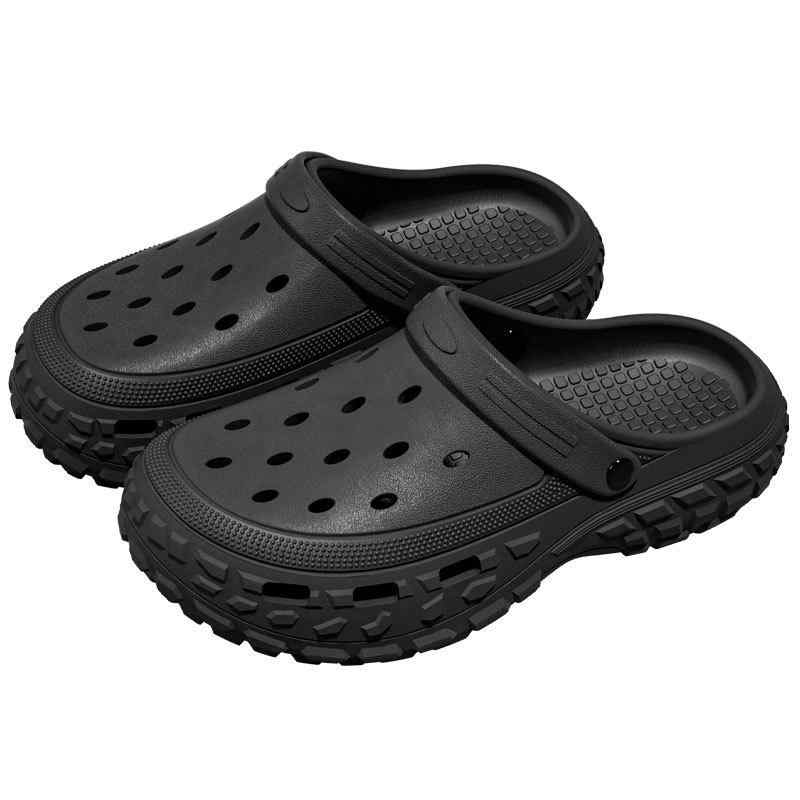 メンズサンダル 男性用 夏用 釣り用 洞洞靴 スポーツシューズ 耐磨厚底 包頭サンダル 屋外用 EVA素材 透気 防滑 増高機能 快適 グレー カーキ ブラック ホワイト グリーン パープル ピンク ライトブルー ローズピンク