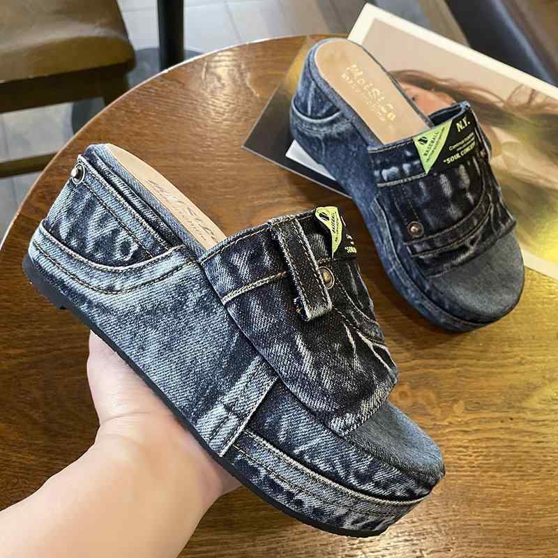・カラー: ブルー・サイズ展開: 35,36,37,38,39,40,41,42・主な素材: 布・カテゴリ: 一字型サンダル・つま先形状: ラウンドトゥ・スタイル: ヨーロピアン・ソール素材: ゴム・内側素材: PU