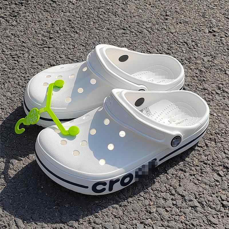 洞洞シューズ メンズ レディース ユニセックス 包頭 洞穴サンダル EVA素材 ビーチサンダル 夏用 軽量 クッション性 白色 ブラック ネイビー グレー アイボリー カジュアル 日常使い ビーチ アウトドア 半包 厚み普通 男女兼用 情侣 2025新作