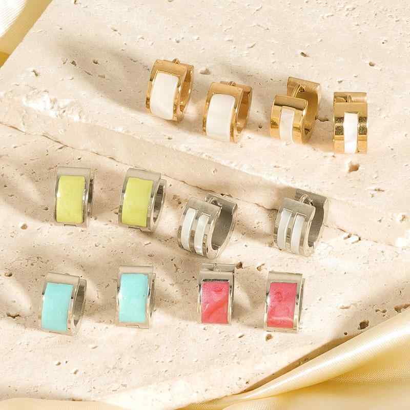 イヤリング 女性用 気質 ベ母 18Kゴールド ステンレス 耳飾り ドロップオイル デザ...