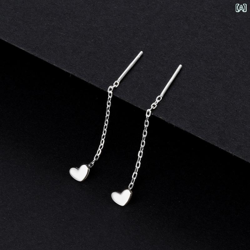 女性用 耳飾 ピアス 純銀 電気メッキ加工 ハート 星 月 幾何学 方形 蝶 クローバー スタースター X字 鹿角 杏葉 花 デイジー 豆芽 四葉 太陽 狐狸 ラッキーアイテム 雲 雪花 コイン チューリップ フック クマ 風車 ローズ 魚 オープン 花