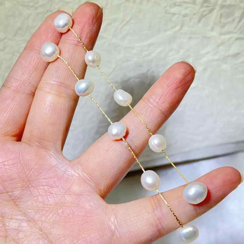 イヤリング レディース ロング 淡水真珠 流蘇 異形 7mm 8mm 9mm フラットラウンド フラワーモチーフ ヴィンテージ 風 気質 高級感 耳飾り フラダンシング イヤリング ロング ドロップ イヤリング 女性用 ジュエリー アクセサリー かわいい