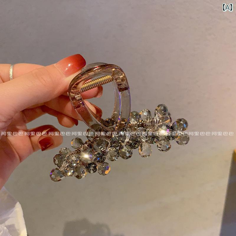 ・カテゴリ: ヘアアクセサリー・スタイル: 女性用・タイプ: バナークリップ・カラー展開: 8.5cmグレー、8.5cmツートン、8.5cmピンク、8.5cmパープル、11cmグレー水晶、11cmピンク、11cmパープル、11cmブルー、13cmグレー、13cmパープル、13cmピンク、13cmブルー・サイズ展開: 8.5cm、11cm、13cm