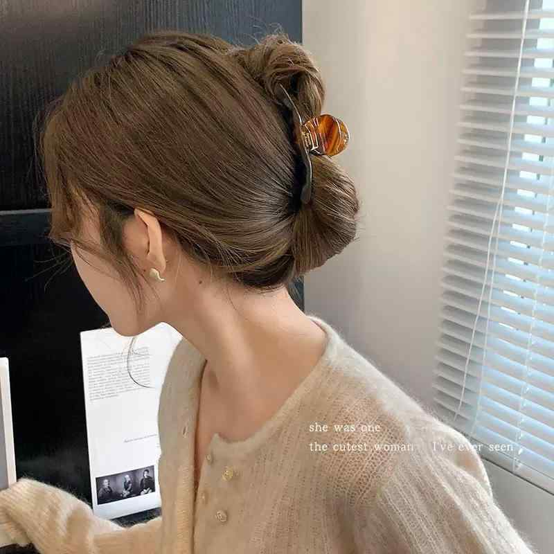 ・カテゴリ: ヘアアクセサリー・スタイル: 清新甜美・主な素材: 醋酸・加工: 手工・種類: 抓夹・柄: 豹纹・カラー展開: 咖色・対象: 女式