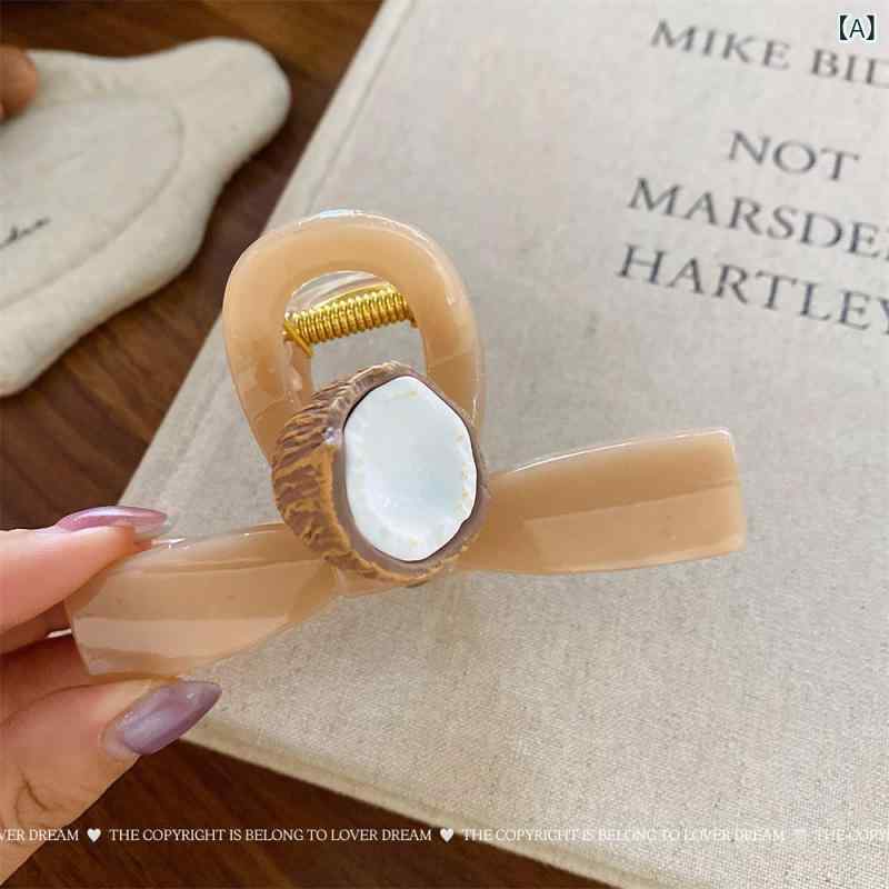 ヘアアクセサリー 女性用 夏 かわいい 水果モチーフ 蝶結 質感 髪留め ディスククリップ シャーククリップ ヘア飾り 大型 椰子 ミルクティー色 蝶結 12cm 葡萄 透明ピンク 蝶結 12cm ブルーベリー 透明ピンク 蝶結 12cm ドラゴンフルー